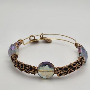 Alex & Ani Enchancted Mulberry Swarovski Crystal Bracelet